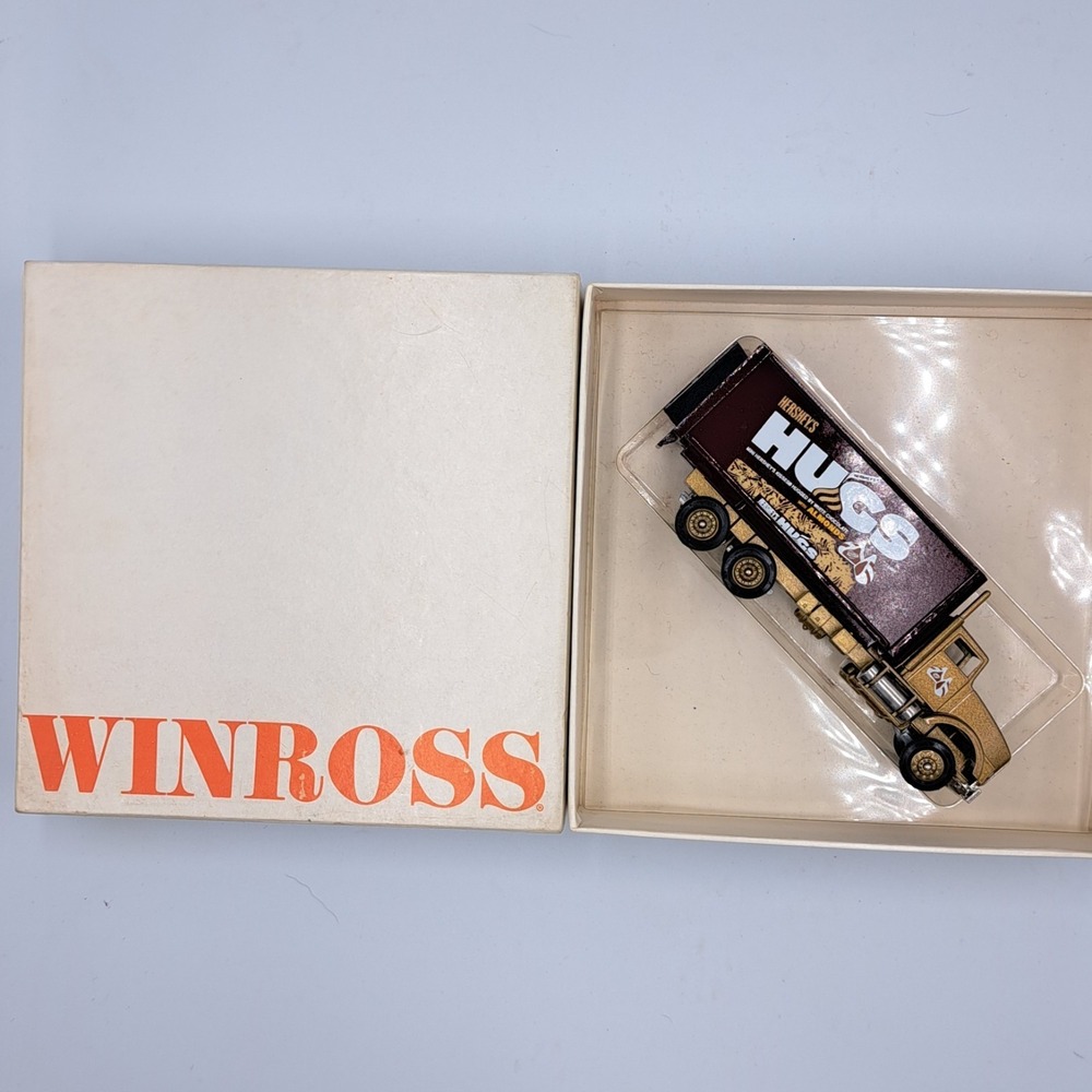 Vintage Hershey's Hugs‎ Winross Truck Brown & Gold